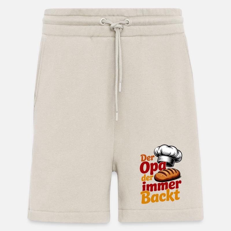 Der Opa der immer backt - Shorts - made by SPREAD - WARM CLAY