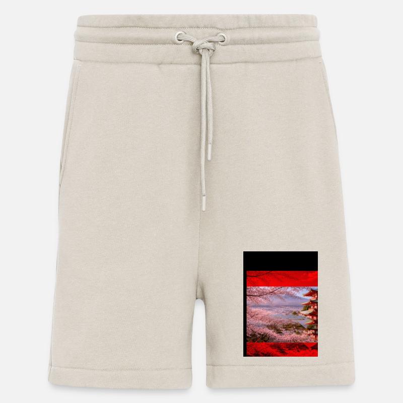 Kirschblütenpagode Szene - Shorts - made by SPREAD - WARM CLAY