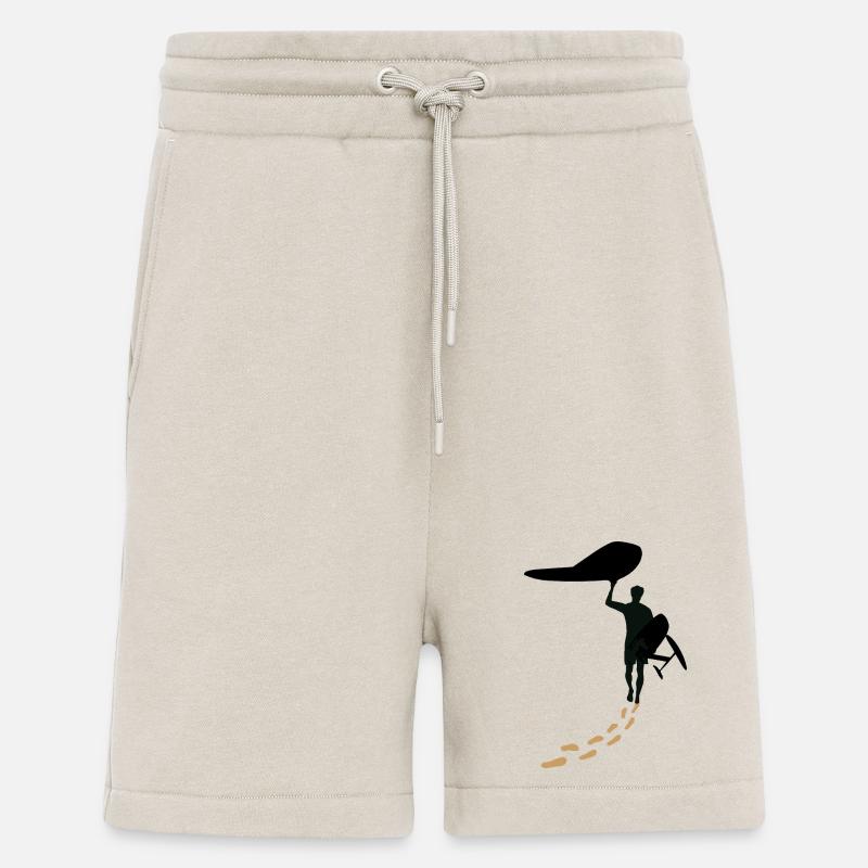 Wingfoiler avec des pas - Short bio décontracté fabriqué en UE - WARM CLAY
