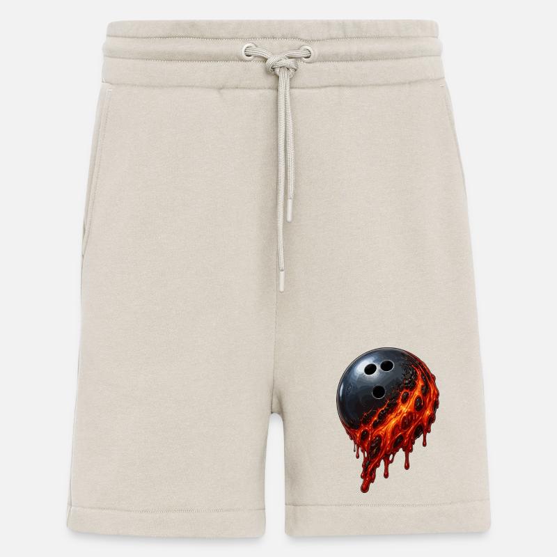 Boule de bowling en lave - Short bio décontracté fabriqué en UE - WARM CLAY