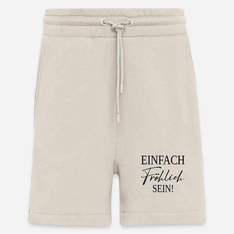 Soyez simplement heureux - Short bio décontracté fabriqué en UE - WARM CLAY