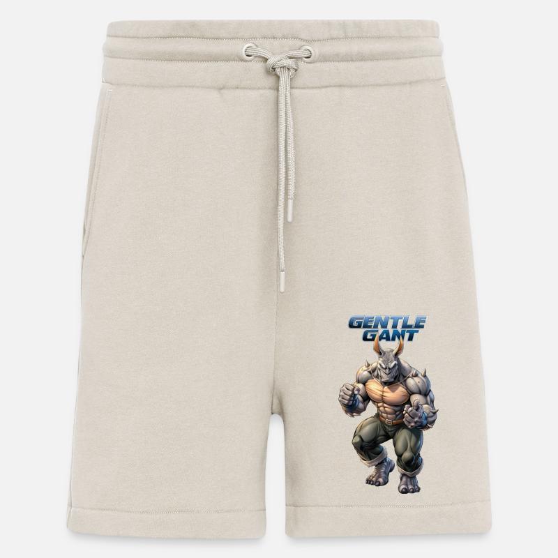 NOSHÖRNINGAR, MILD JÄTTE - Organic Relaxed Shorts Made in EU - WARM CLAY