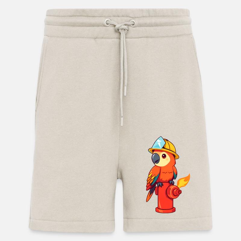 Fröhlicher Bauheld mit Edelsteinschatz - Shorts - made by SPREAD - WARM CLAY