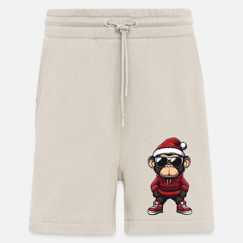 Affe Weihnachten Comic Cool - Shorts - made by SPREAD - WARM CLAY