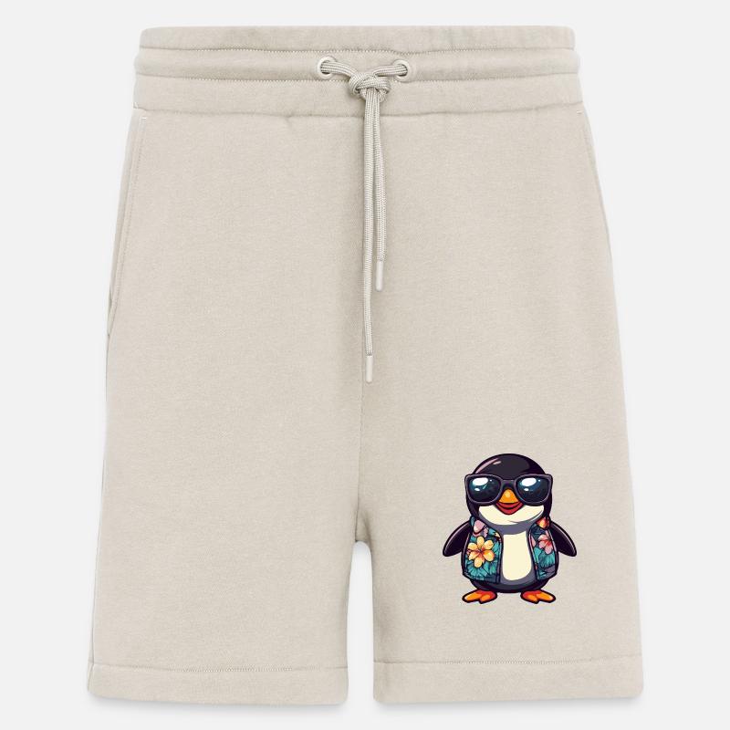 Pinguin Comic Urlaub - Shorts - made by SPREAD - WARM CLAY
