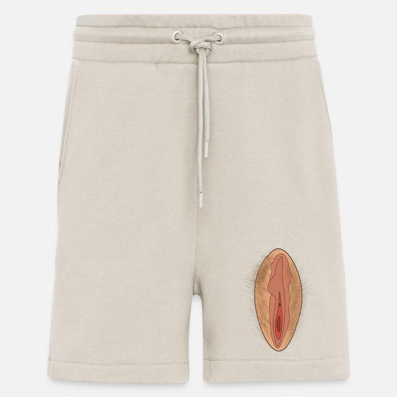 Impression K-18 - Short bio décontracté fabriqué en UE - WARM CLAY