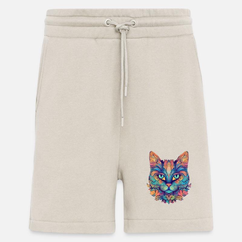 Abstrakten Katze - Shorts - made by SPREAD - WARM CLAY