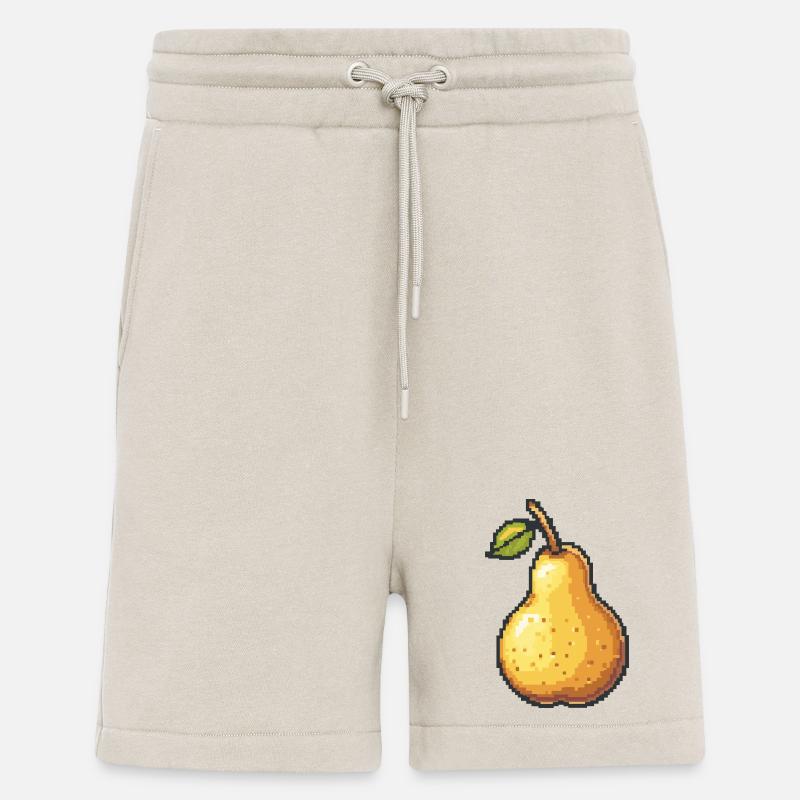 Pixel Birne Retro Pixelkunst - Shorts - made by SPREAD - WARM CLAY