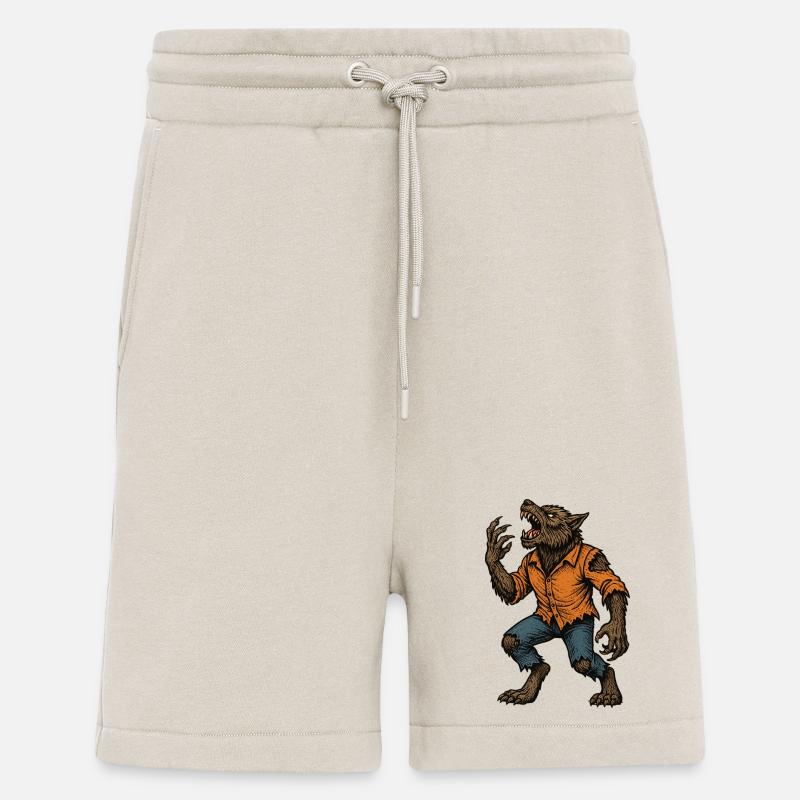 Gruseliger Werwolf - Halloween - Shorts - made by SPREAD - WARM CLAY