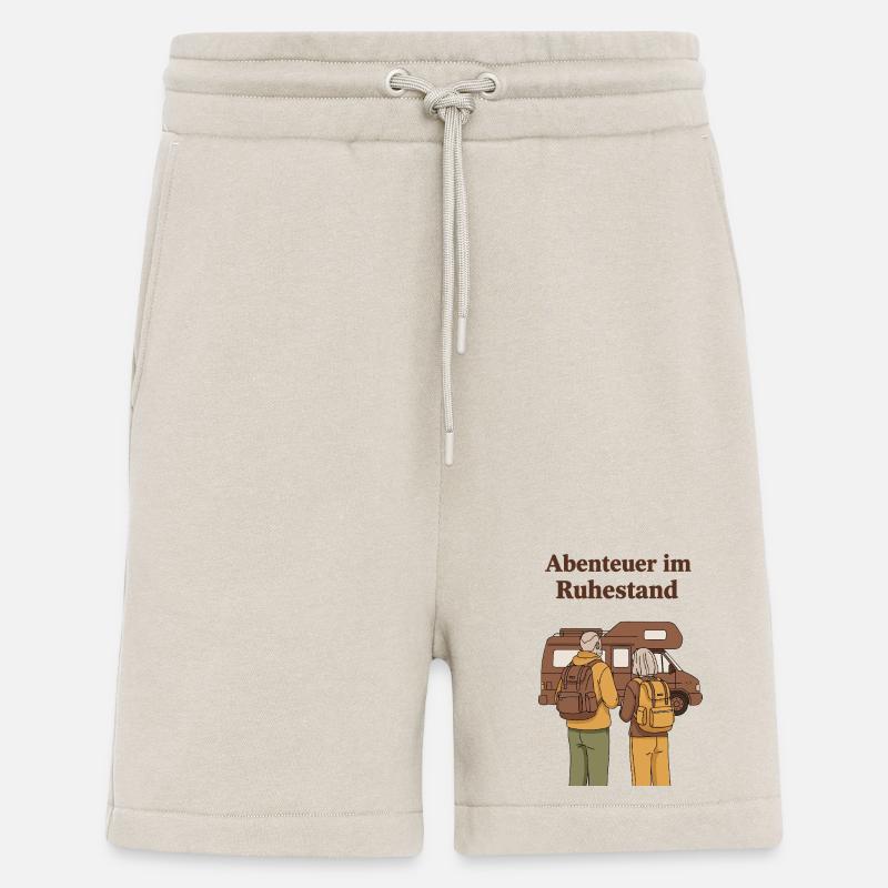 Abenteuer im Ruhestand Caravanreise - Shorts - made by SPREAD - WARM CLAY