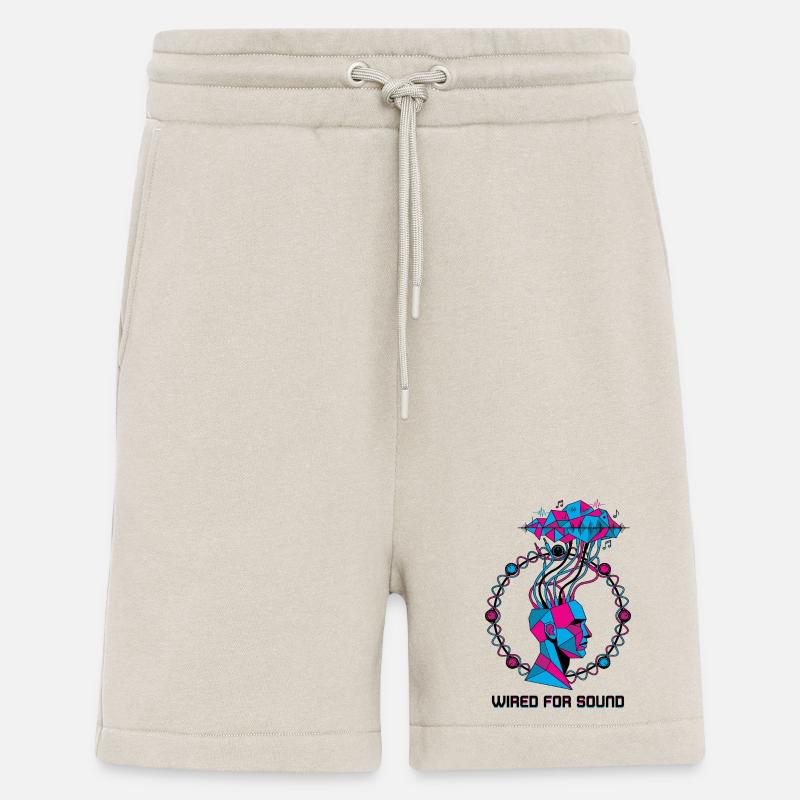 Wired for Sound Cyber Head - Shorts - made by SPREAD - WARM CLAY
