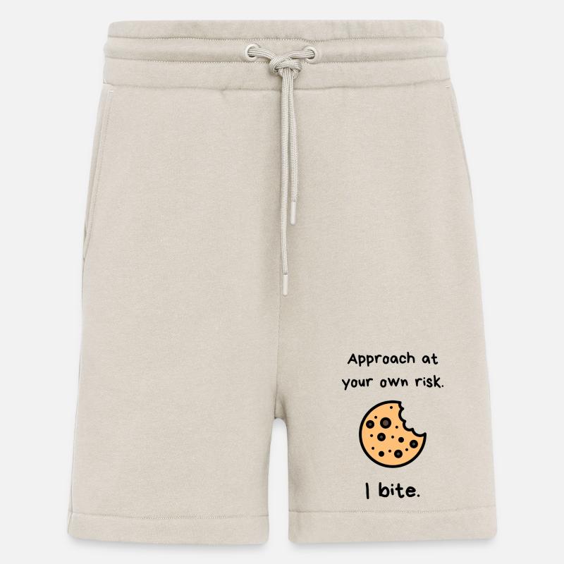 Approach At Your Own Risk – I Bite Cookie - Shorts - made by SPREAD - WARM CLAY