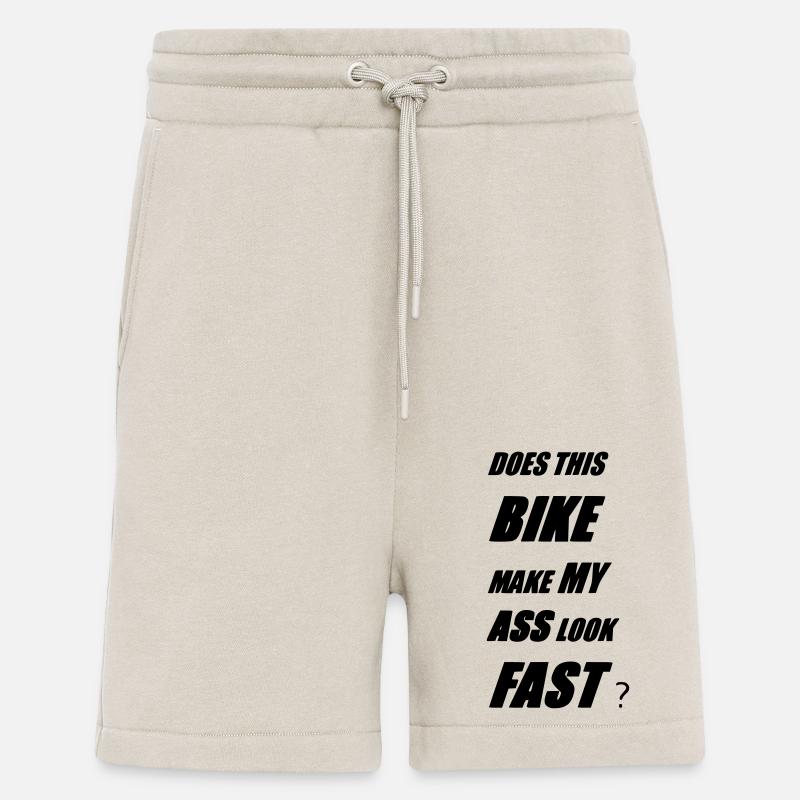 DOES THIS BIKE MAKE MY ASS LOOK FAST - Short bio décontracté fabriqué en UE - WARM CLAY