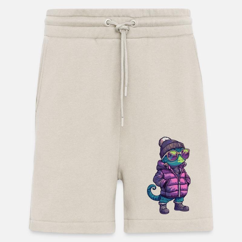 Chameleon Cool Comic - Shorts - made by SPREAD - WARM CLAY