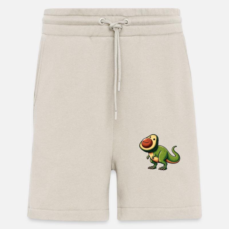 Dino T-Rex Avocado Mythical Creature - Shorts - made by SPREAD - WARM CLAY