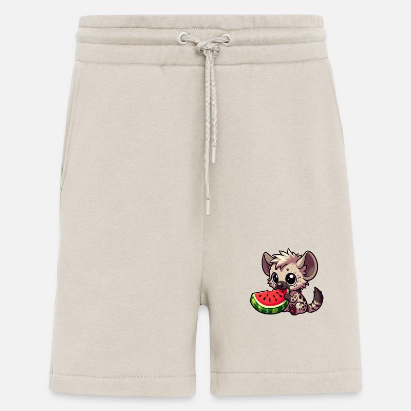 Hyäne mit Wassermelone Sommerfrucht - Shorts - made by SPREAD - WARM CLAY