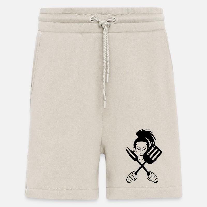 Japanese samurai cook - Shorts - made by SPREAD - WARM CLAY
