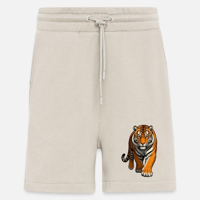 Tiger Illustration - Shorts - made by SPREAD - WARM CLAY