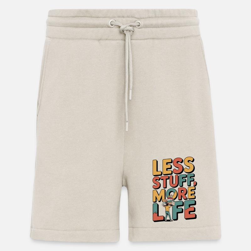 Less Stuff, More Life - Shorts - made by SPREAD - WARM CLAY