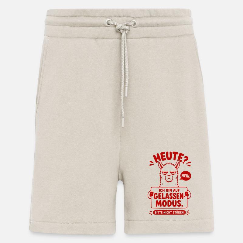 Gelassenheitsmodus Lama Spruch - Shorts - made by SPREAD - WARM CLAY