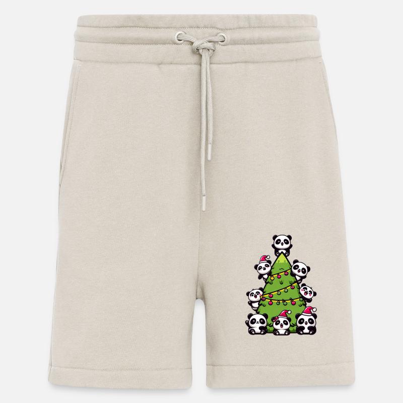 Weihnachtspanda - Festliche Stimmung unterm - Shorts - made by SPREAD - WARM CLAY
