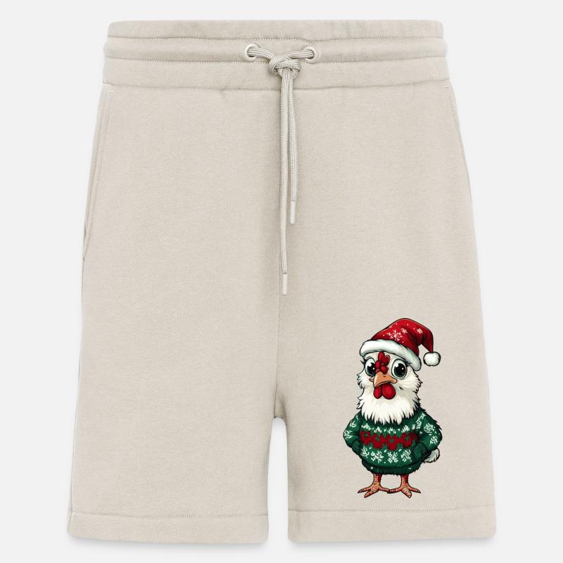 Hahn Weihnachten Comic - Shorts - made by SPREAD - WARM CLAY