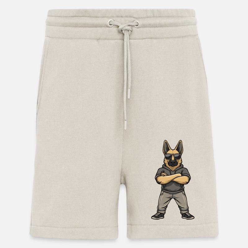 German Shepherd Comic - Shorts - made by SPREAD - WARM CLAY