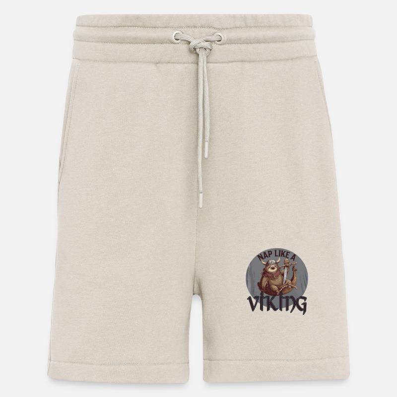 Faultier-Wikinger-Nickerchen Fauler Krieger - Shorts - made by SPREAD - WARM CLAY