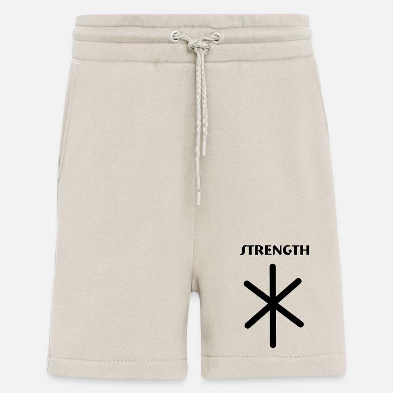 Macht Wikingerrunen mit Textstärke - Shorts - made by SPREAD - WARM CLAY