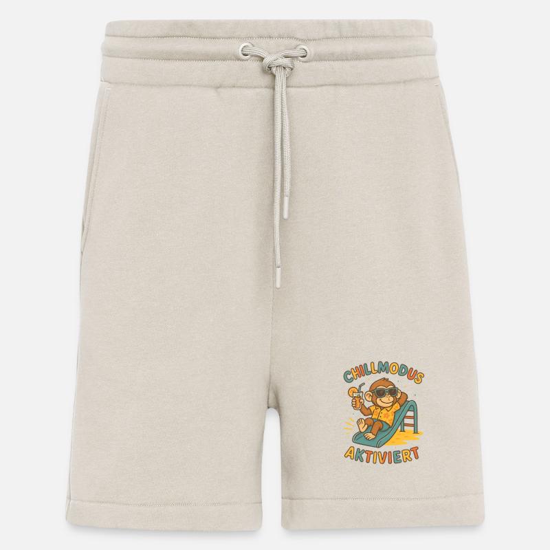 Chillmodus Aktiviert Affe - Shorts - made by SPREAD - WARM CLAY