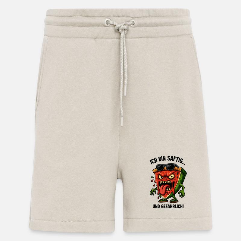 Saftige Pizza mit Sonnenbrille - Shorts - made by SPREAD - WARM CLAY
