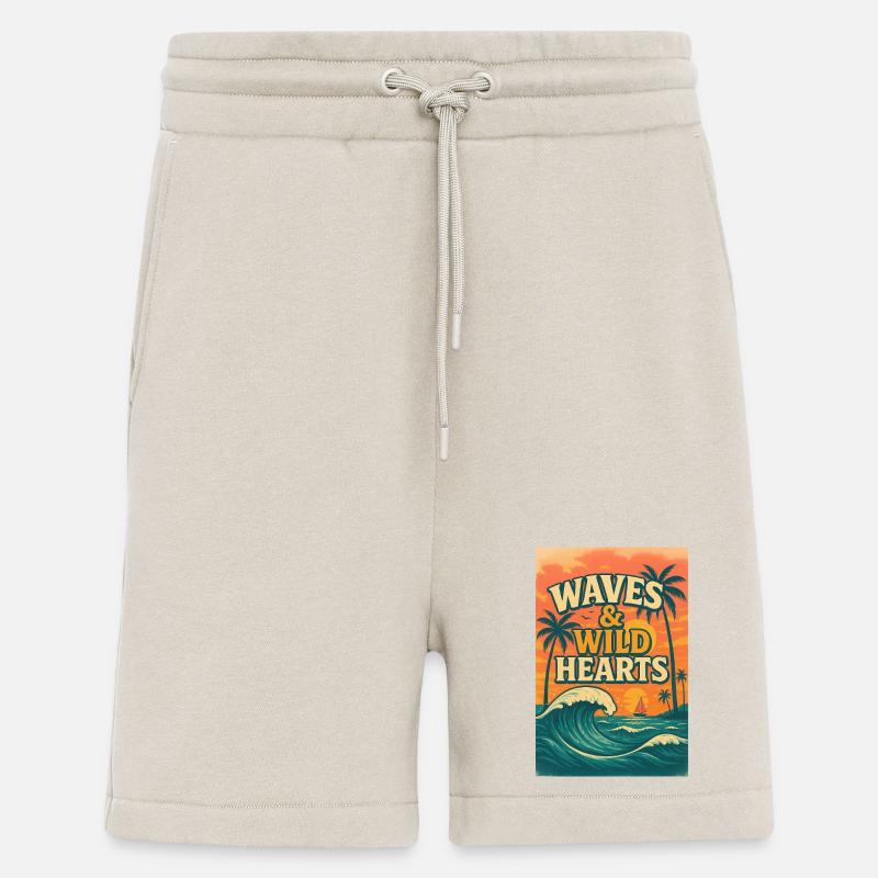 Waves & Wild Hearts - Shorts - made by SPREAD - WARM CLAY