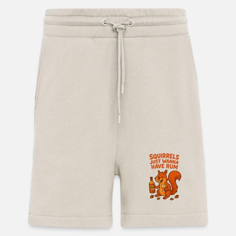 Eichhörnchen mit Rum und Humor - Shorts - made by SPREAD - WARM CLAY
