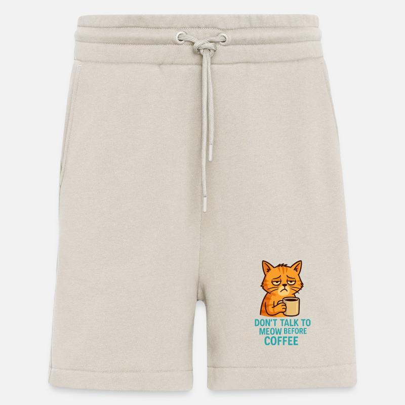 Grummelkat Kaffee Spruch - Shorts - made by SPREAD - WARM CLAY