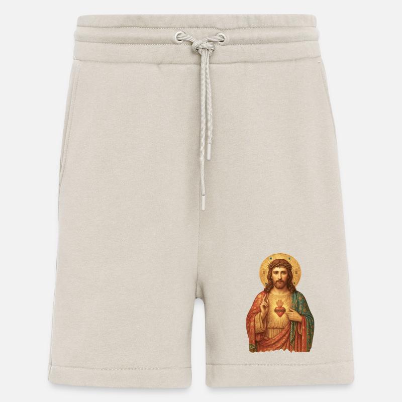 Heiliger Herz Jesu Ikone - Shorts - made by SPREAD - WARM CLAY