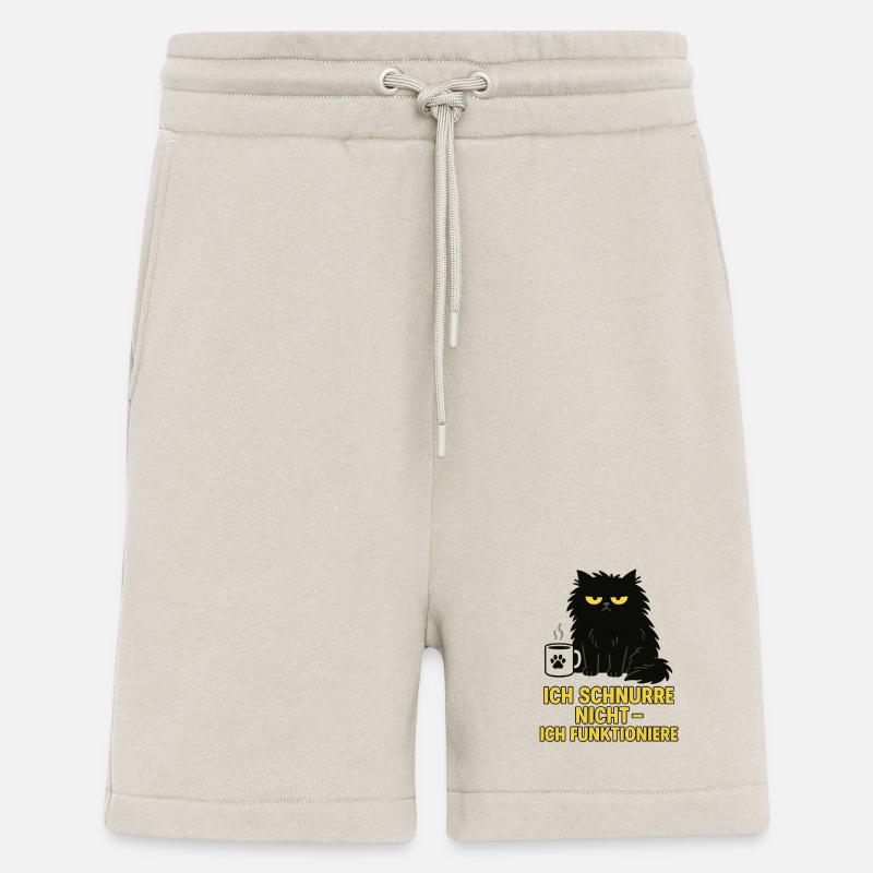 I don't purr – I function (cat) - Shorts - made by SPREAD - WARM CLAY