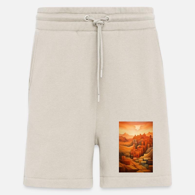 Illustration einer Wüstenlandschaft - Shorts - made by SPREAD - WARM CLAY