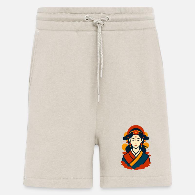 Kaiserin Stil Orange Rot - Shorts - made by SPREAD - WARM CLAY
