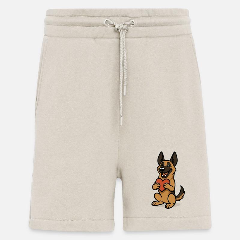 Malinois mit Herz Comic - Shorts - made by SPREAD - WARM CLAY
