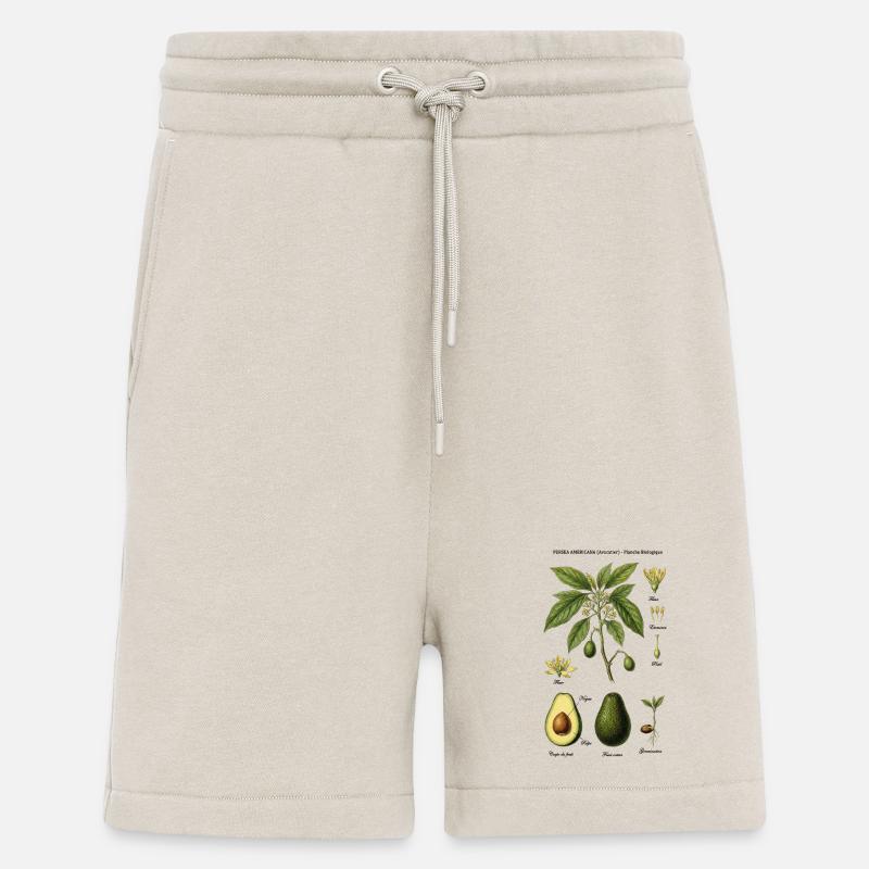 Botanical Board Avocado Tree Naturstudie - Shorts - made by SPREAD - WARM CLAY