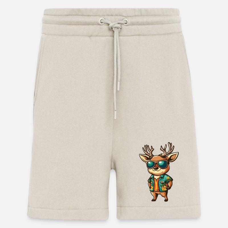 Deer Comic Vacation - Shorts - made by SPREAD - WARM CLAY