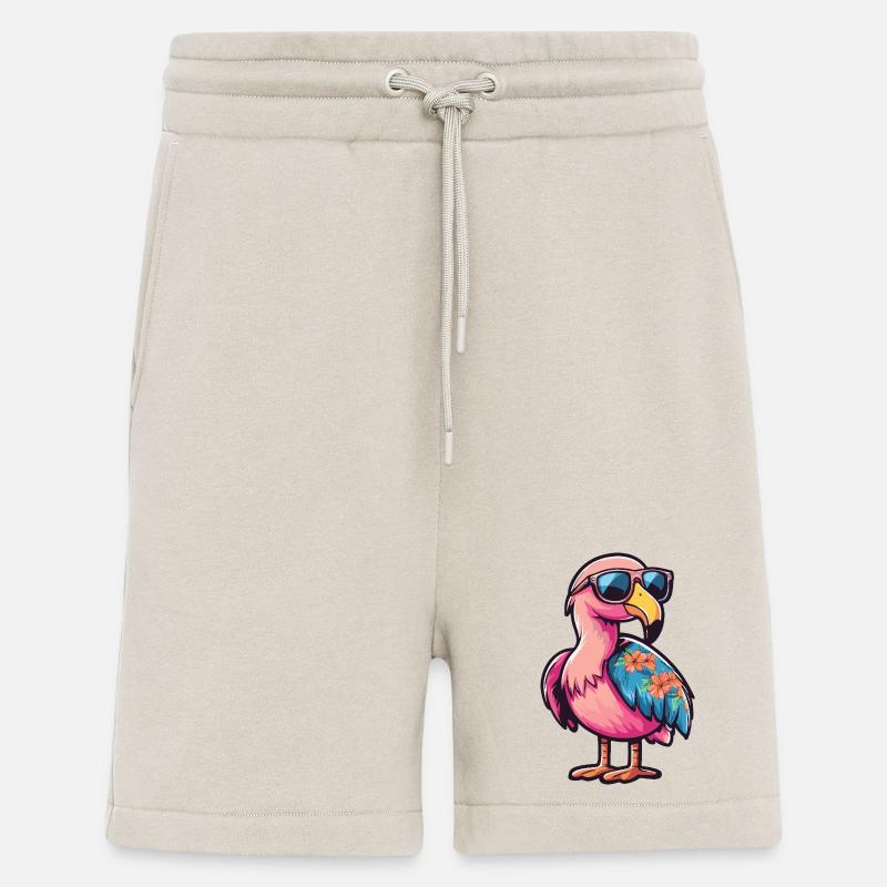 Flamingo Comic Urlaub - Shorts - made by SPREAD - WARM CLAY