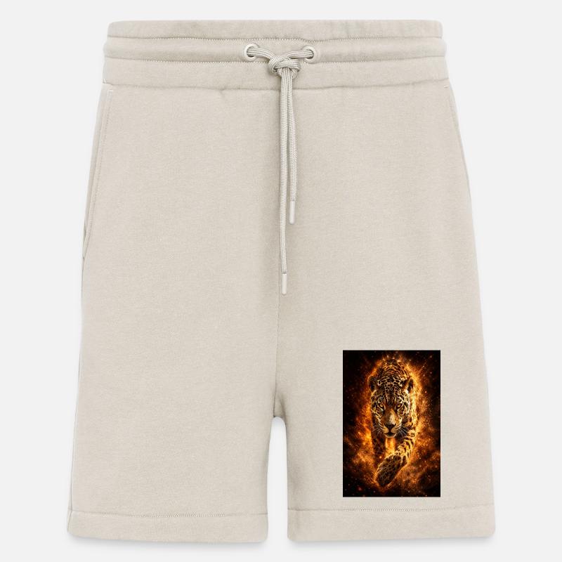 Incendie du léopard - Short bio décontracté fabriqué en UE - WARM CLAY