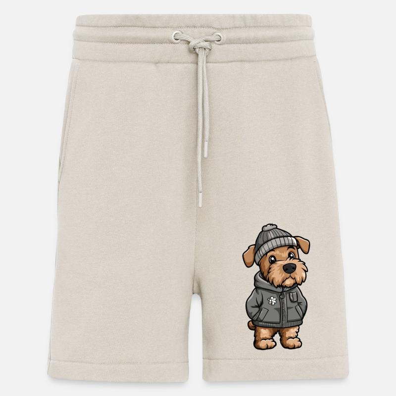 Airedale Terrier Hund Winter - Shorts - made by SPREAD - WARM CLAY