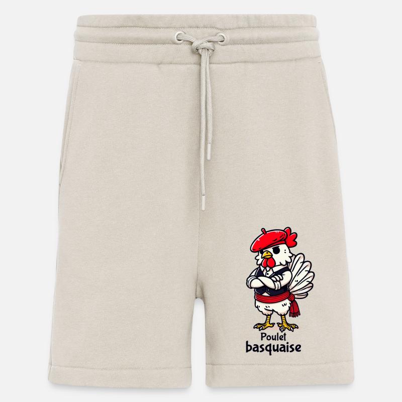 Poulet Basquaise - Dunkler Text - Shorts - made by SPREAD - WARM CLAY