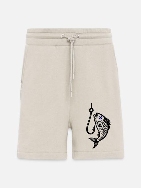 Fish Hook Fish Icon - Shorts - made by SPREAD - WARM CLAY