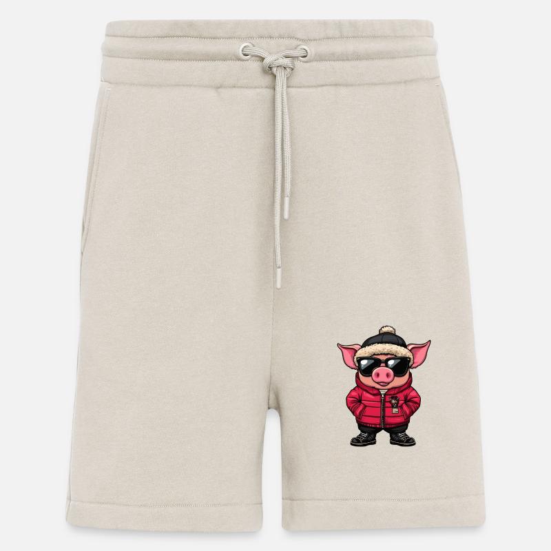 Schwein Winter Comic - Shorts - made by SPREAD - WARM CLAY