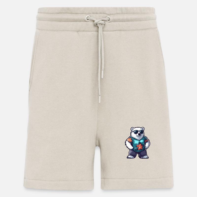 Eisbär Comic Urlaub - Shorts - made by SPREAD - WARM CLAY