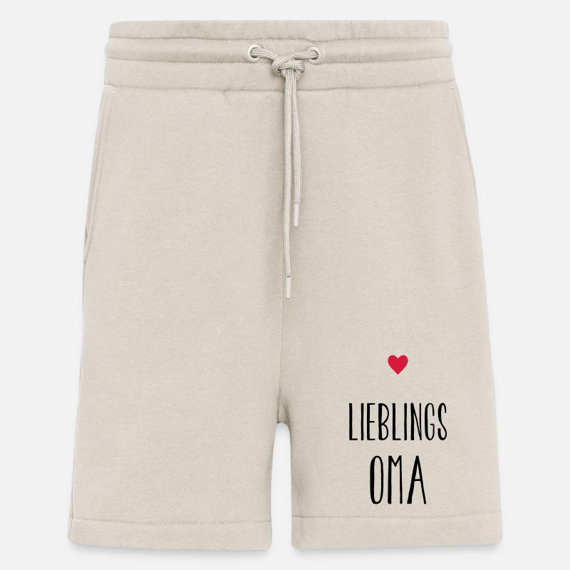 Oma Lieblingsoma Herz Geschenk - Shorts - made by SPREAD - WARM CLAY