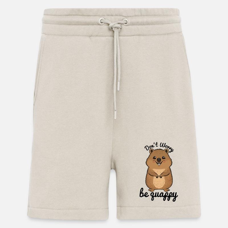 Ne vous inquiétez pas soyez quappy - Short bio décontracté fabriqué en UE - WARM CLAY